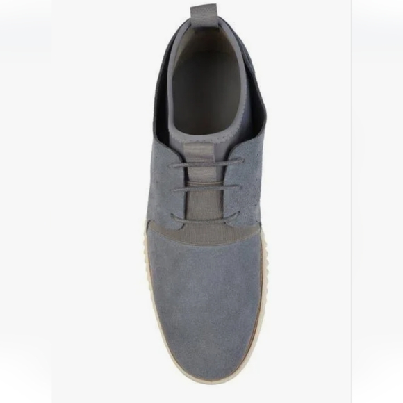 Vance Co Ludlow Suede Casual Lace Up Shoe in Grey - Picture 6 of 13